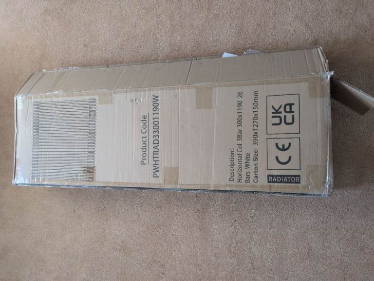 New Boxed 1999 Park Lane Traditional Colosseum Triple Bar Column Radiator White 300 x 1190mm