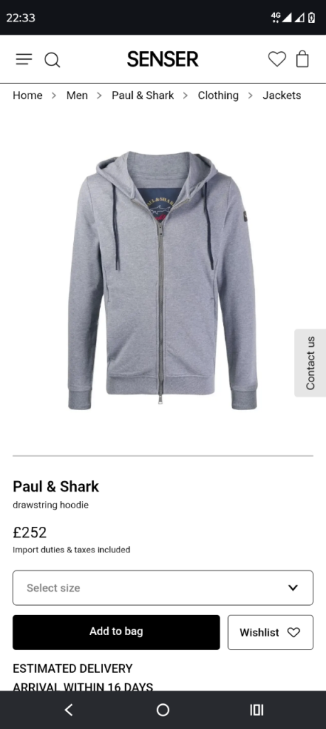 Paul and shark hoodies have two one in large and one medium 