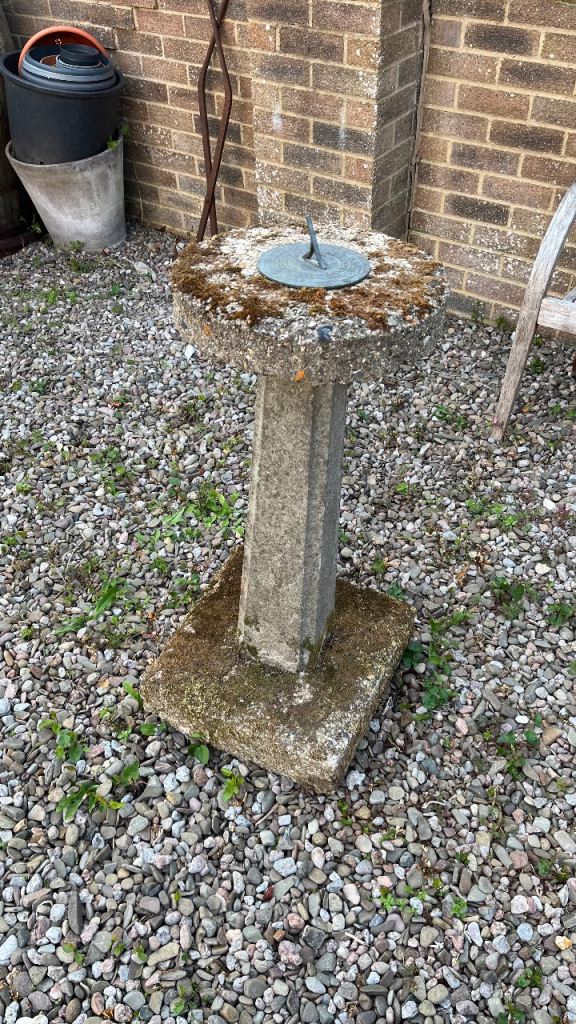Vintage garden sundial 