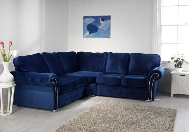 image for 3+2 Seater sofa Ashwin corner & U-Shape sofa velvet sofa