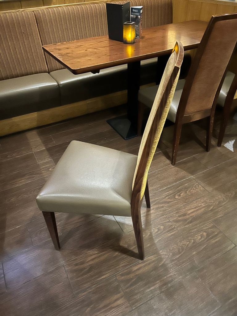 X 54 Restaurant dining chairs (£10 each)