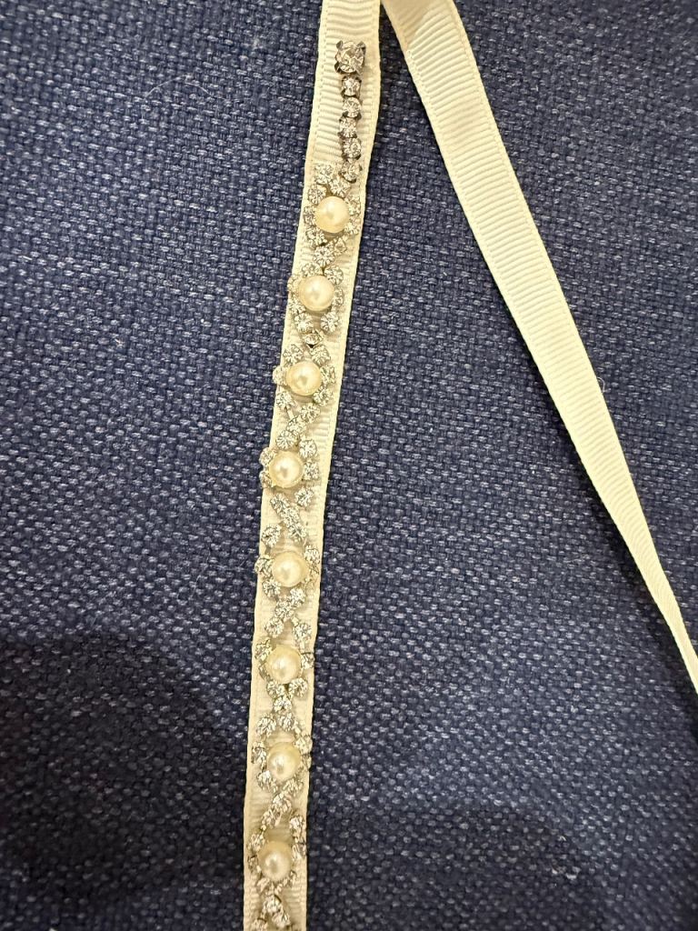 Crystal & Bead Wedding Belt 