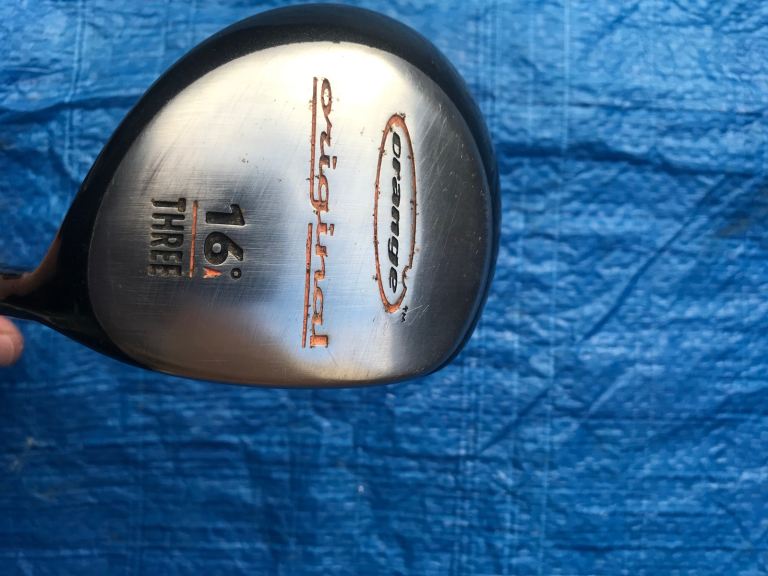 Orange Original 3 Wood 16 Degrees Aldila Graphite Shaft Good Condition 