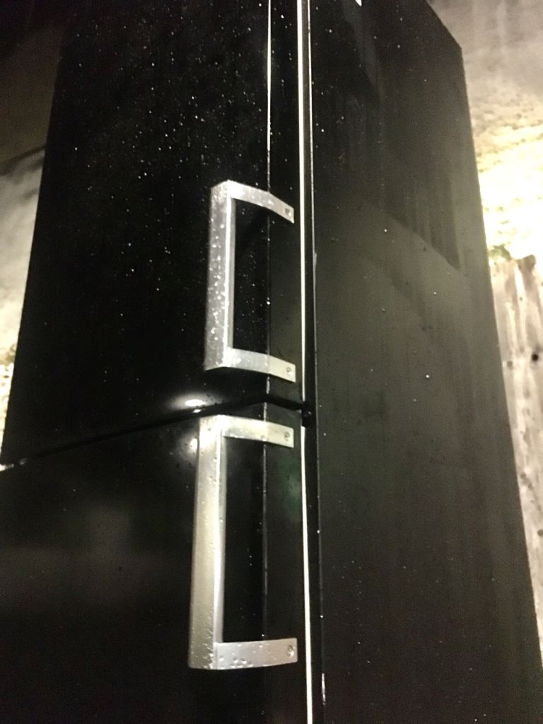 image for BLACK ✅LEFT OPENING 6FT HOOVER FROST FREE 🌠FRIDGE FREEZER 