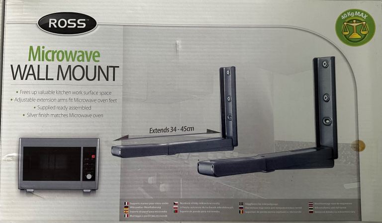 Microwave wall mount