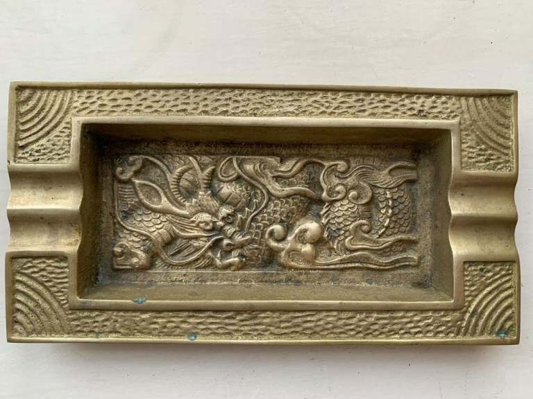 Solid brass ashtray reduced for quick sale. 