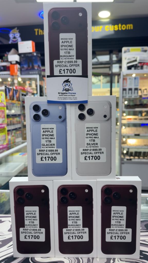 NEW Apple iPhone 18 Pro Max 1TB – Burgundy, Glacier, Silver One Year Warranty 
