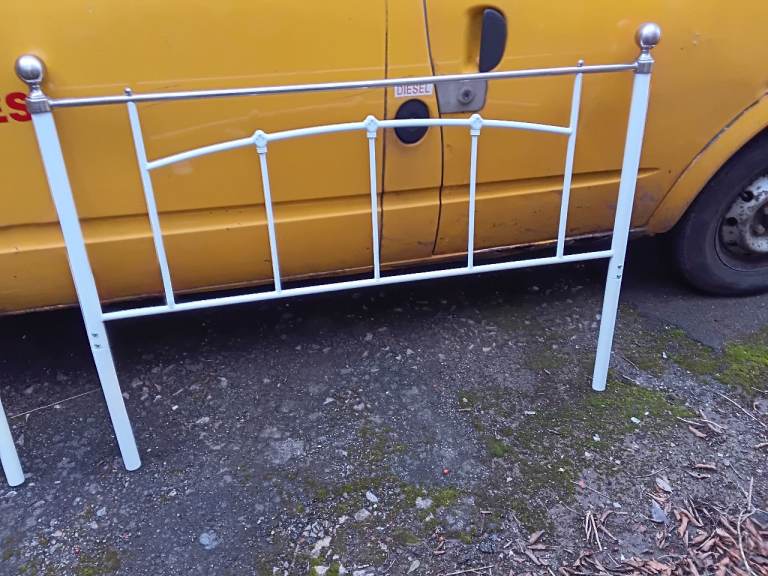 Double metal bed frame. 