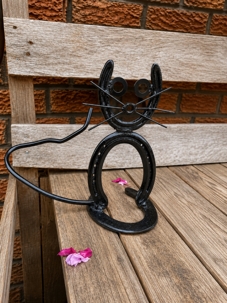 Handcrafted Cat Sculpture 