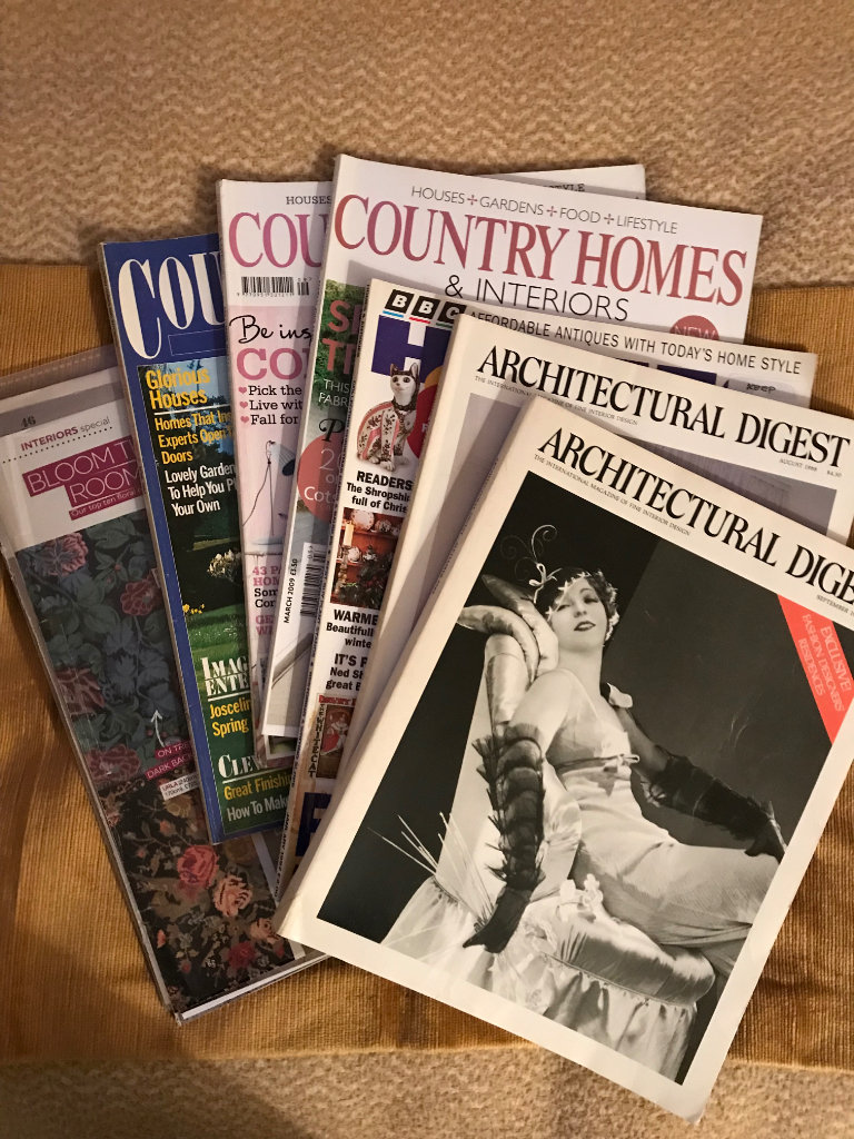 Art/ Interiors Design Magazines  ( back copies ) Also Loose Cuttings.