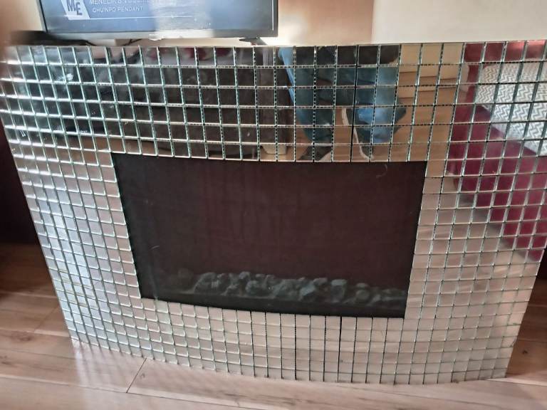 image for Mirrored fire surround 