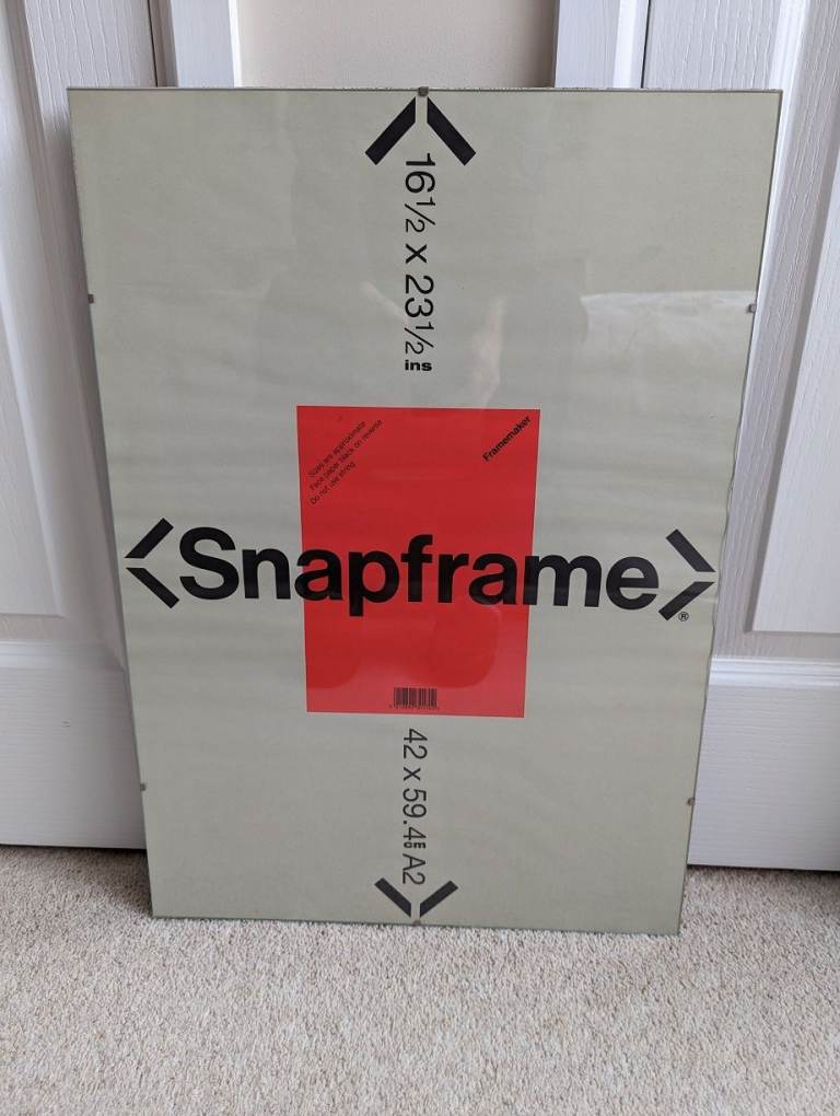 Snapframe glass Clip Frame with 42x 59.4cm / 16.5 x 23.5 inch