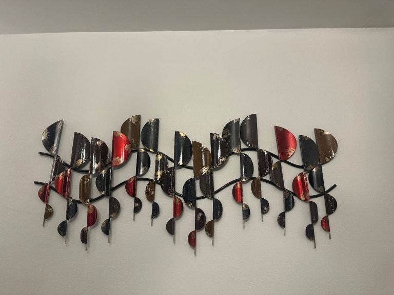 Modern metal wall art peice 