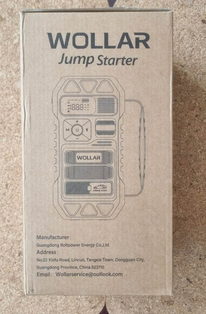 WOLLAR 4000A Jump Starter,Air Compressor -5-in-1 - OFFERS