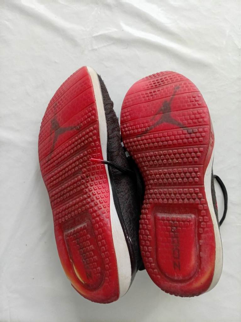 Jordan Trainers - Black and Red, Fair Condition