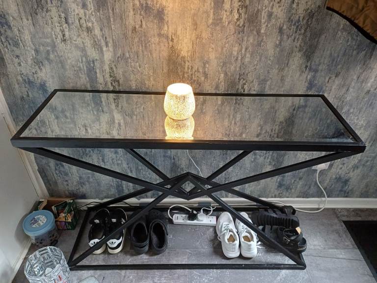 Console table glass 