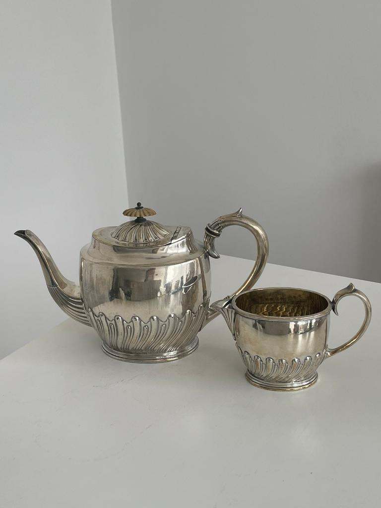Silver teapot set