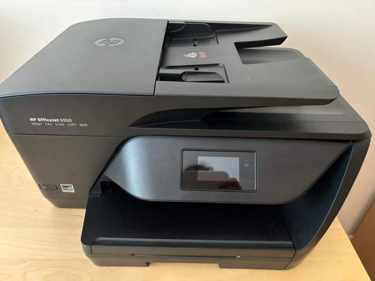 HP OfficeJet 6950 All-in-One Printer with new ink