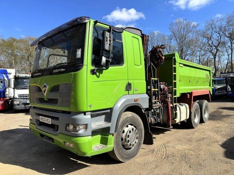2003 FODEN ALPHA 420 6X4 CRANE  TIPPER