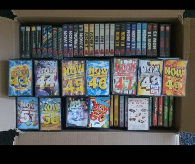 Now that's what I call music double cassettes 1 to 60 plus the christmas tape