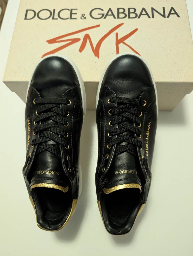 Mens dolce & Gabbana portofino black size 10