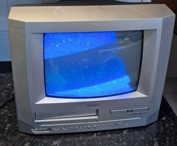 Bush BTV183DVD/B CRT TV Built in VHS DVD Combi