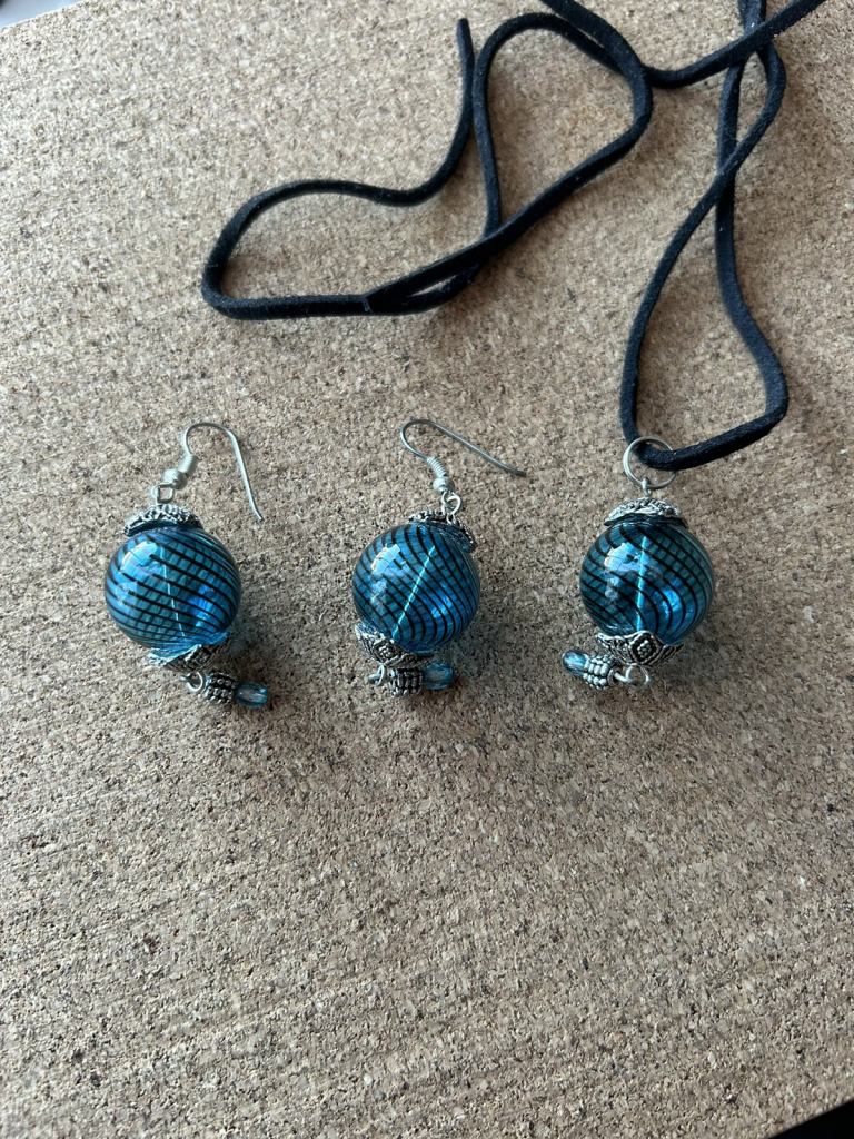 Earrings and Pendant 