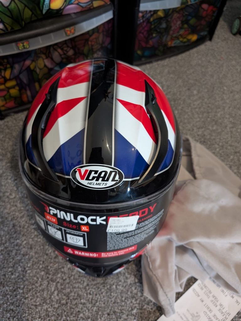 BIKER HELMET UNION FLAG