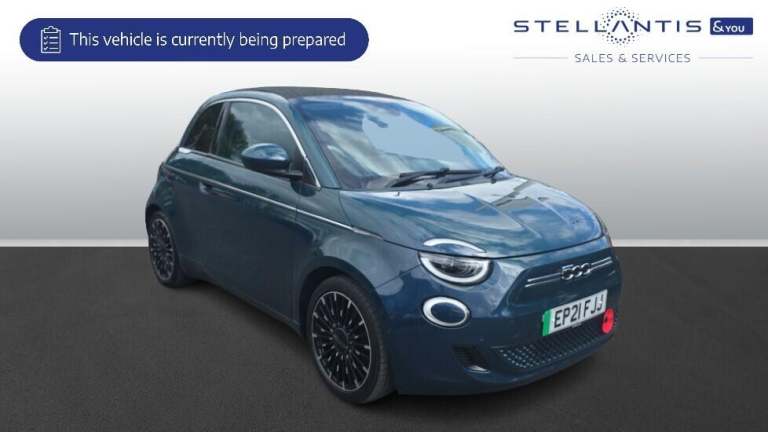 2021 Fiat 500 87kW La Prima 42kWh 2dr Auto CONVERTIBLE ELECTRIC Automatic