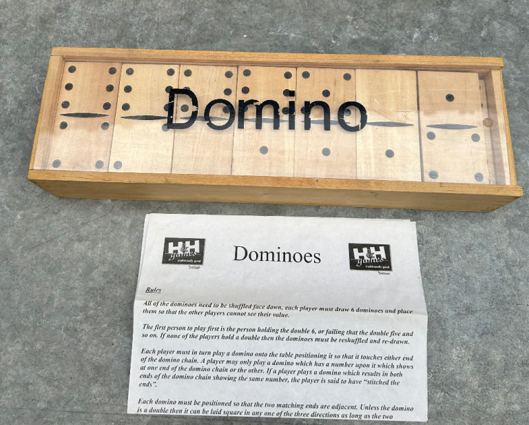 Extra Large Wooden Dominoes Set