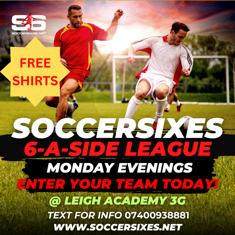 6-A-SIDE TEAMS WANTED - SIGN UP NOW!