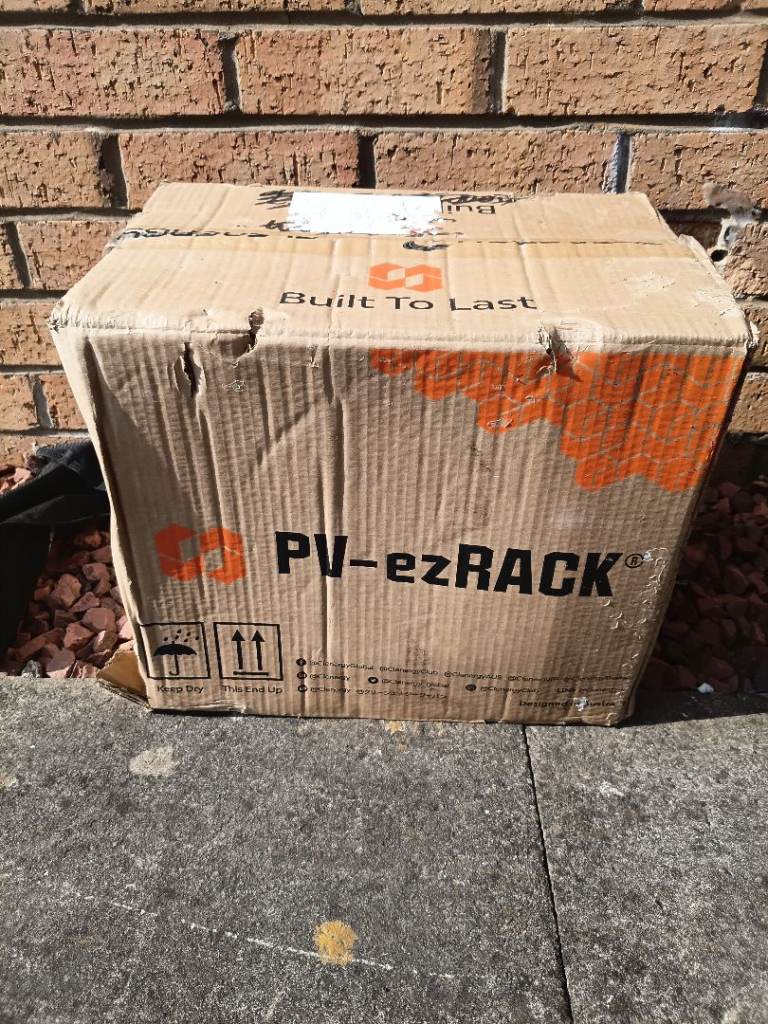 Solar panel roof hook box. New PV-ezRACK ER-I-PRO/01 Solar Panel Mounts (Qty 24)