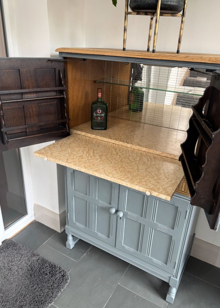 Vintage Ercol cocktail / drinks cabinet 