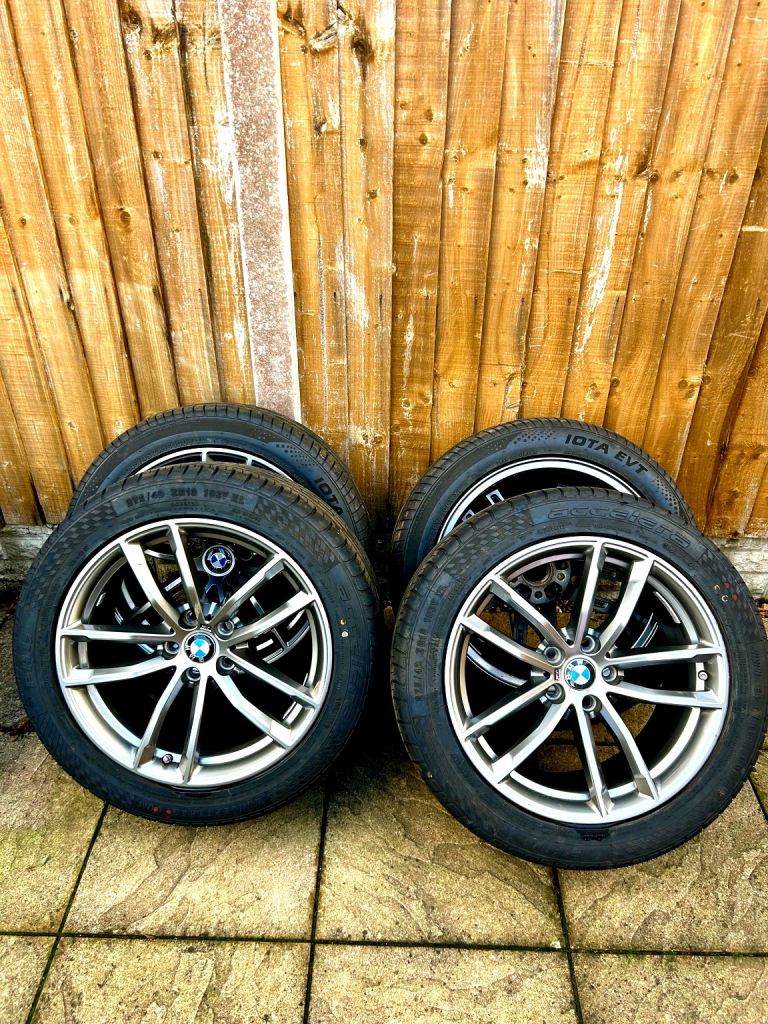 BMW alloy wheels and tyres 18” staggered