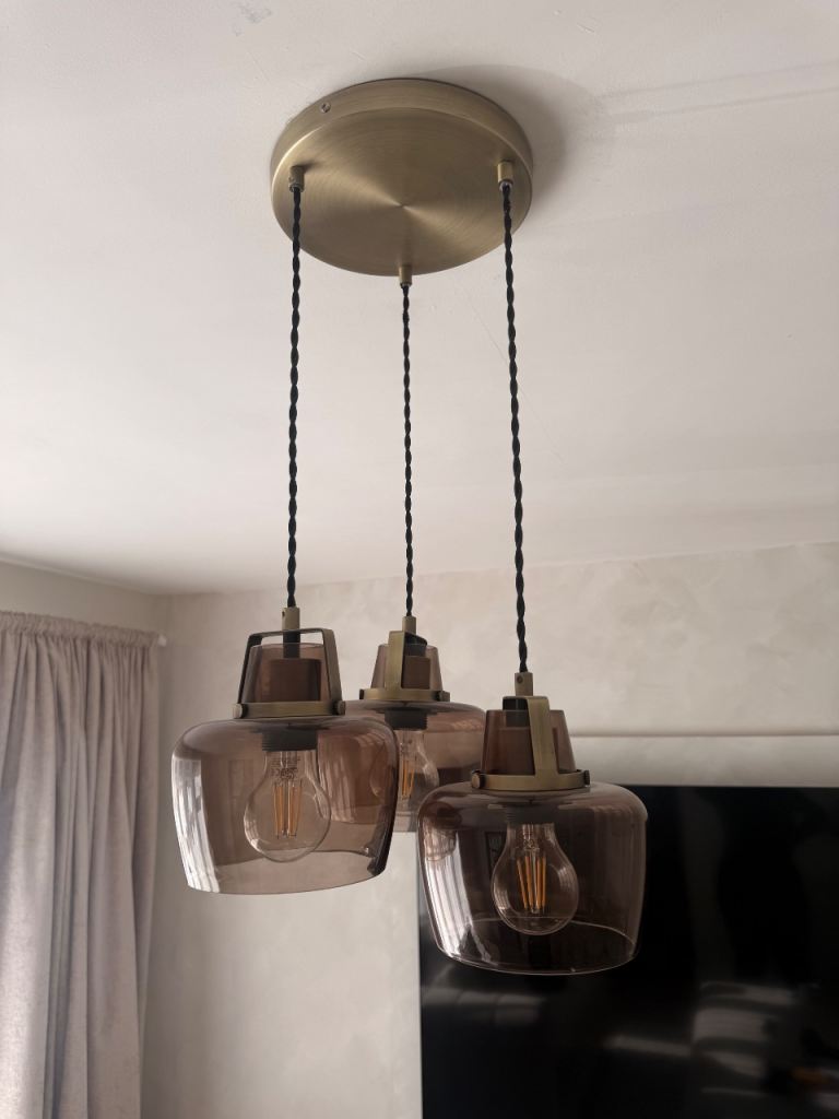 Dunelm Auburn 3 Light Adjustable Ceiling Light and Wall Lamps (Set of Two) Retail for £174. 