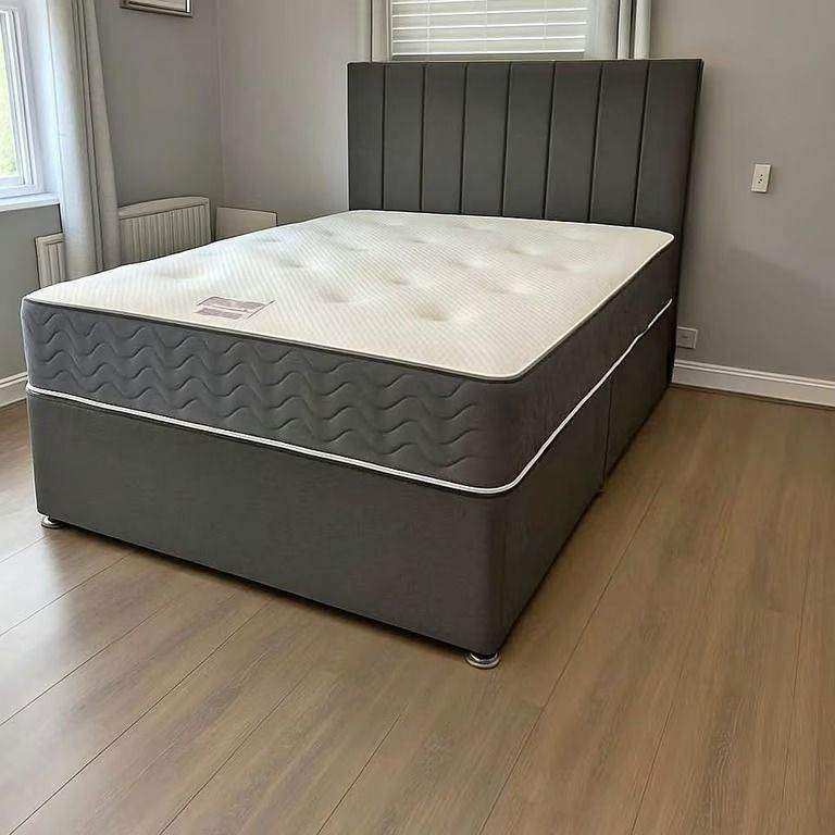 GET DISCOUNT = = 4ft6 Small Double Divan Bed Base With Mattress Brand New Cash On Delivery Order Now