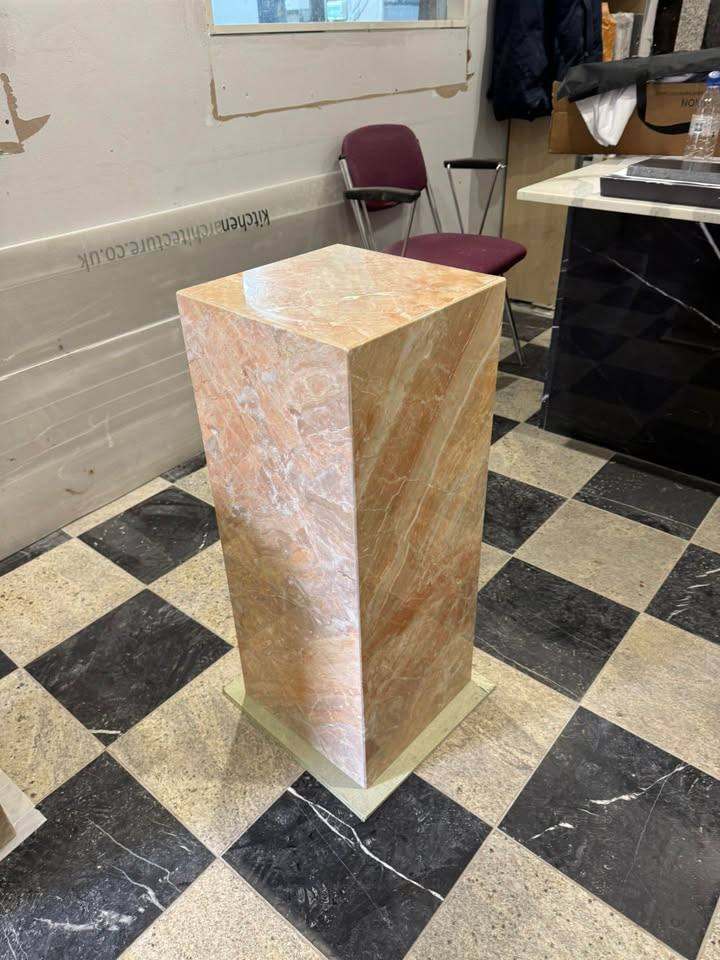 Breccia Oniciata Marble Plinth