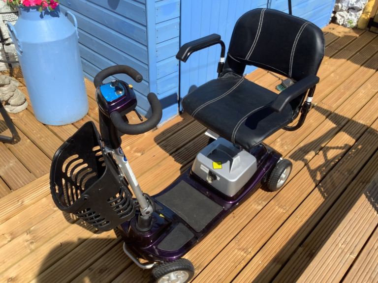 Mobility Scooter with Basket – Purple, Excellent Condition