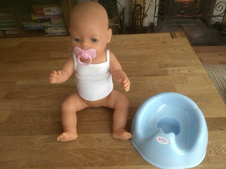 Zapf Creation Baby Doll With Potty.