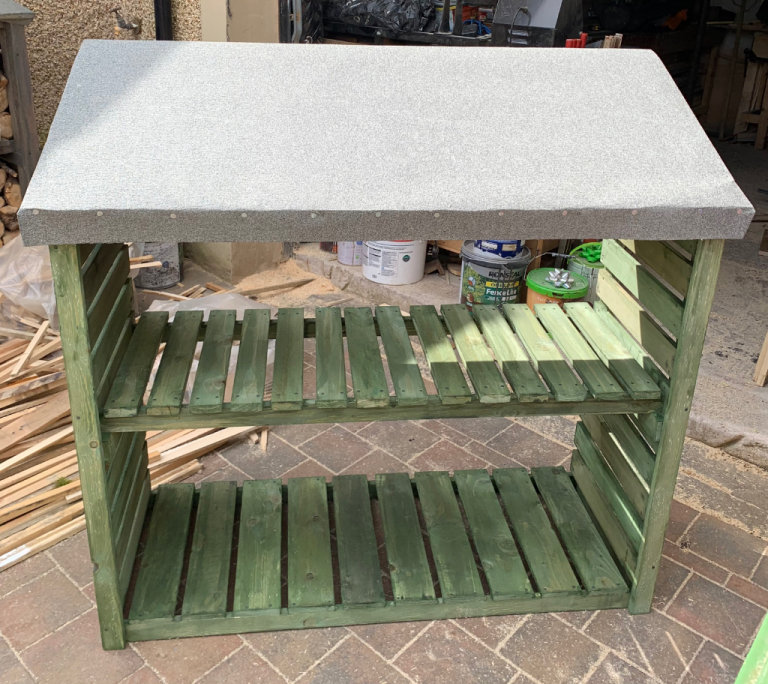 Wooden Handmade Log Storage Bin/Store 