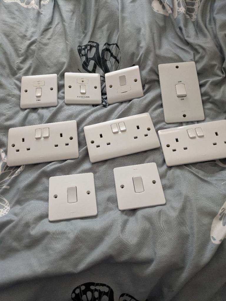 Legrand White Plug Sockets and Light Switches