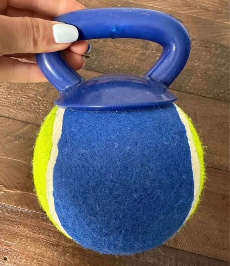 Large kettlebell dog toy never used