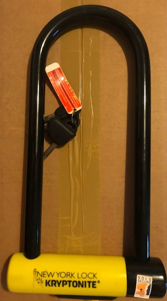 Kryptonite New York Long Shackle eBike/Moped/Bike Lock + 3 Keys