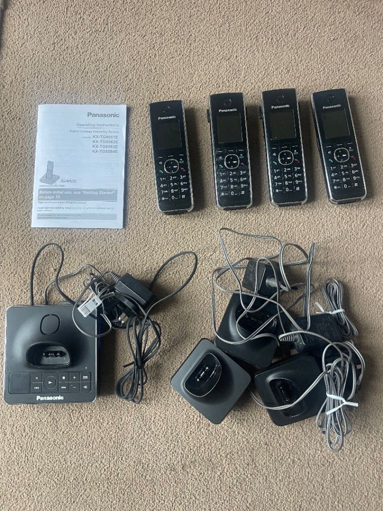Panasonic answer phone quad pack