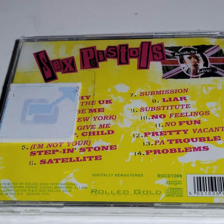 NEW SEALED  The Sex Pistols - Anarchy Live (Live Recording, 2005) CD aa27