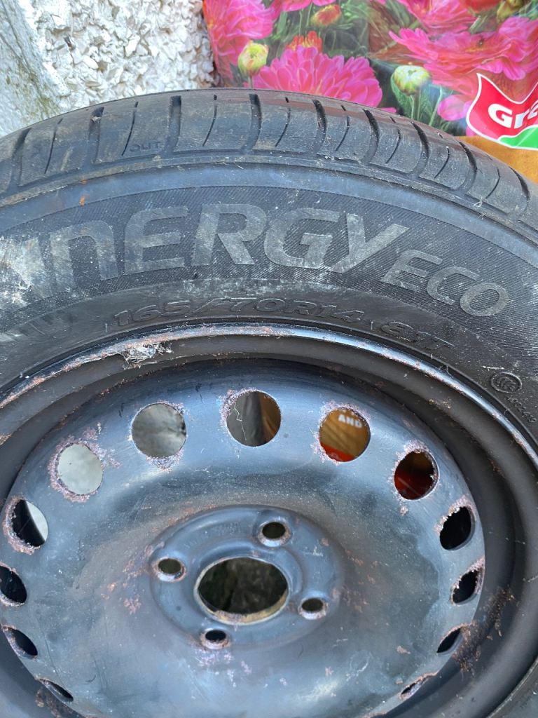 Spare wheel with new tyre 