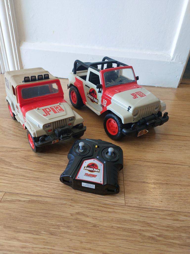 Remote control jurassic park car