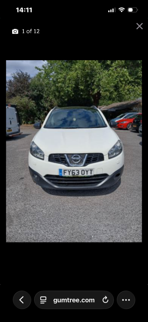 Nissan, QASHQAI, Hatchback, 2013, Manual, 1598 (cc), 5 doors
