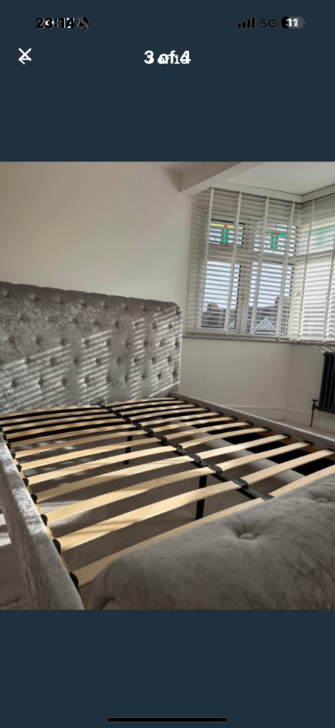 King size bed and frame 