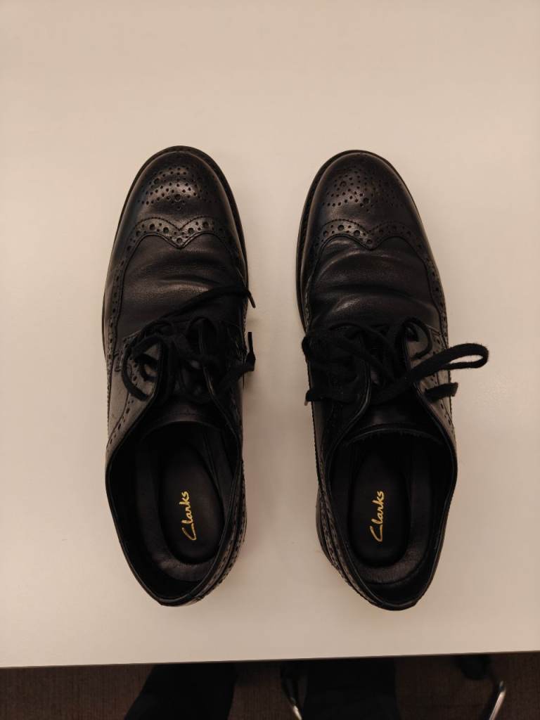 Clarks Craftmater leather formal man shoes UK size 8 fit G
